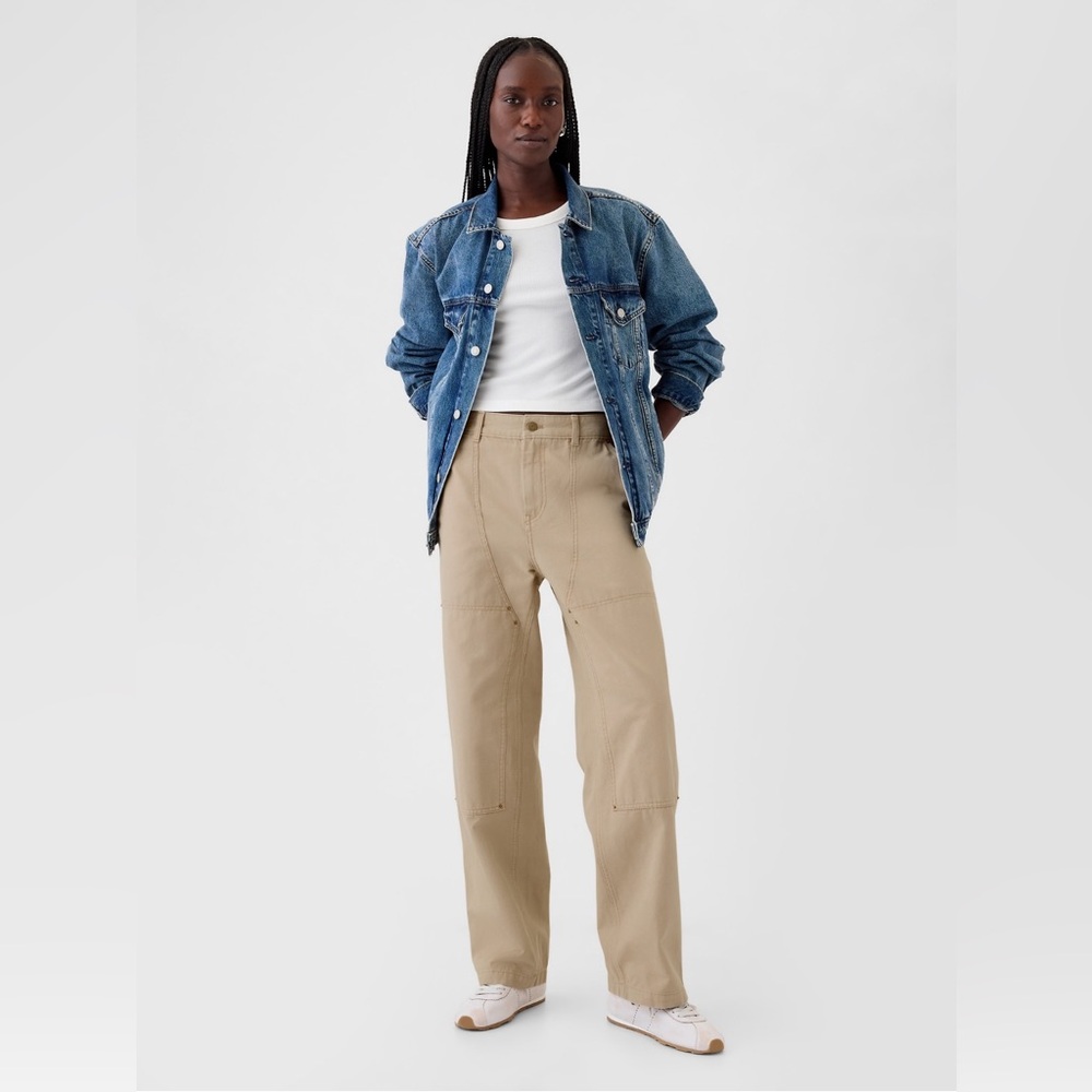 GAP High Rise Double-Knee Carpenter Pants